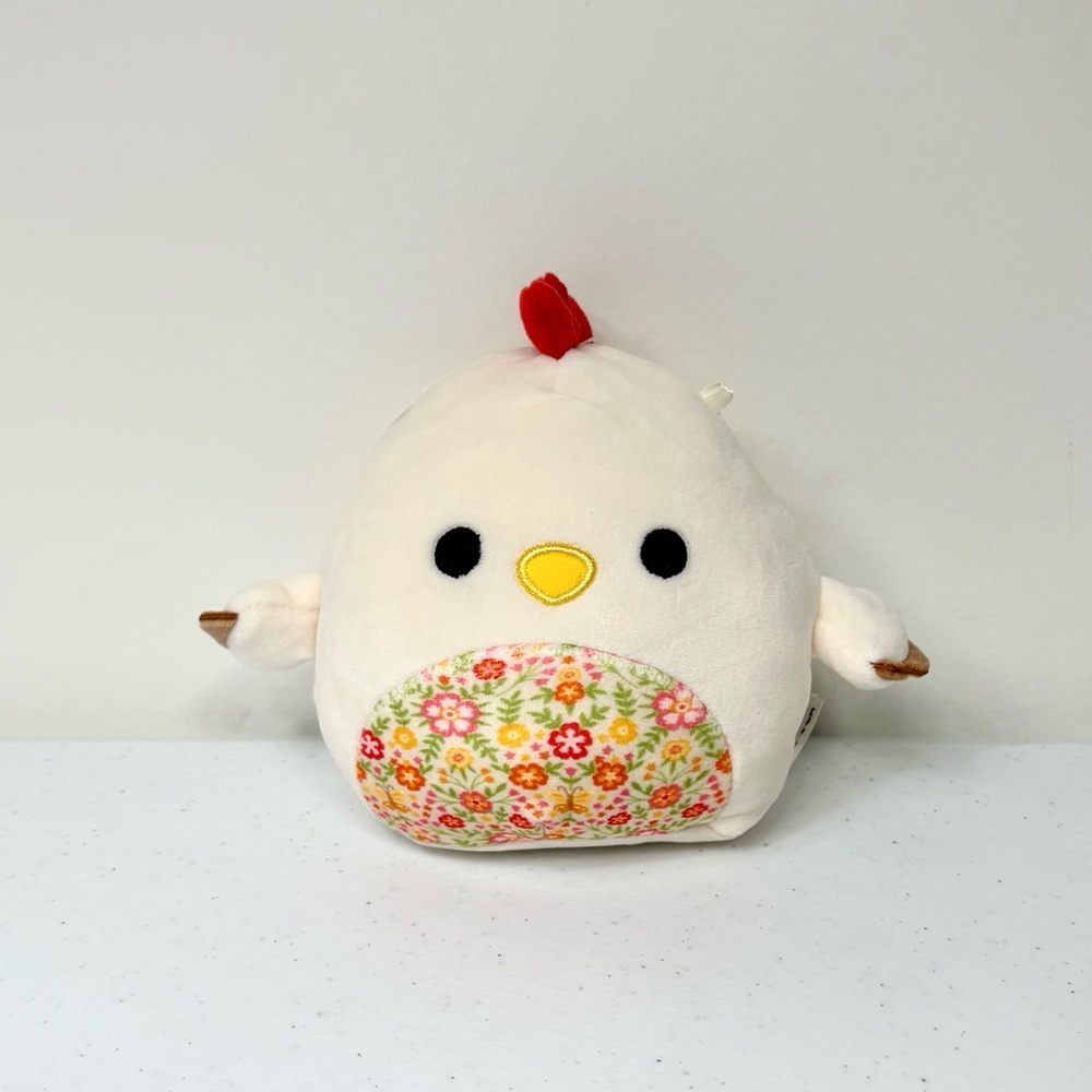 Squishmallow Todd Floral 5” Rooster Chicken Limited Edition Easter Plush